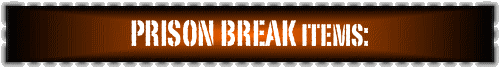 PRISON BREAK items: