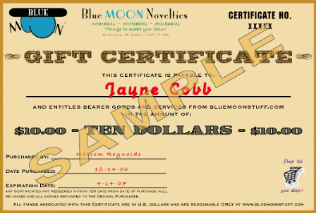 GiftCertwebsample