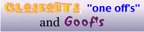 Closeouts, 